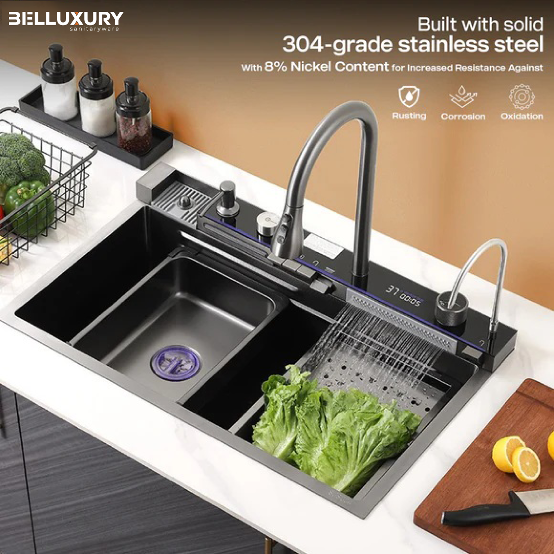 Belluxury AQUA MAESTRO™ Smart Kitchen Sink